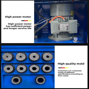 ماكينة تجعيد الخراطيم من 1/4 إلى 2 بوصة، ماكينة تجعيد الخراطيم المطاطية، مناسبة لتصنيع المعدات الهيدروليكية. - Product Image 5