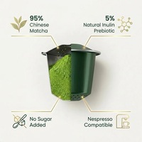 Capsules de Matcha Prêtes à l'emploi 10 pièces/boîte Matcha Chinois Premium Sans Sucre Ajouté Capsule de Matcha à Dose Unique OEM Marque Privée