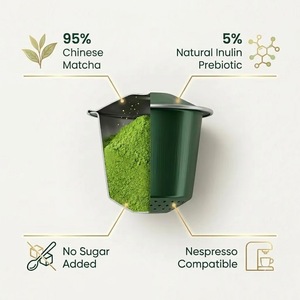 Cápsulas de <span class=keywords><strong>Matcha</strong></span> Listas para Usar, 10 Unidades por Caja, <span class=keywords><strong>Matcha</strong></span> Chino Premium Sin Azúcar Añadido, Cápsulas de <span class=keywords><strong>Matcha</strong></span> Individuales, Marca Privada OEM - Product Image 2