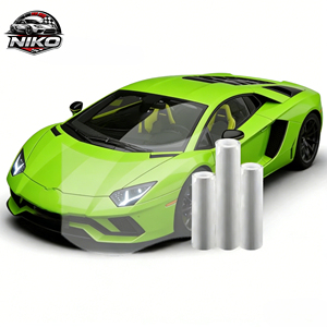 NIKO Film Glossy <b>Black</b> TPU Car <b>Wrap</b> with Hard Coat | Scratch-Resistant, High Shine, 5-Yr Warranty - Product Image 1