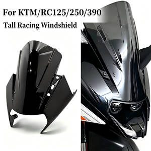 Pare-brise avant ABS pour <span class=keywords><strong>KTM</strong></span> <span class=keywords><strong>RC125</strong></span> RC250 RC390 2014-2023, déflecteur de vent pour moto, noir/gris, vente chaude - Product Image 6