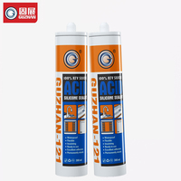 Scellant silicone acide Guzhan-121 pour aquarium, utilisation en construction, certifications multiples, matières premières importées