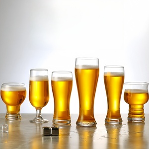 הסיטונאי יד מפוצץ גבישי כוסות בירה זכוכית קלסית גביע בירה זכוכית בהתאמה אישית כוסות בירה - Product Image 3
