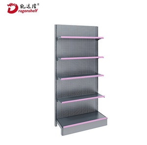 Estantería <span class=keywords><strong>de</strong></span> Doble Cara para Exhibición en Tiendas, <span class=keywords><strong>Precio</strong></span> <span class=keywords><strong>de</strong></span> Fábrica, Estantería <span class=keywords><strong>de</strong></span> Góndola Negra para Supermercados - Product Image 3