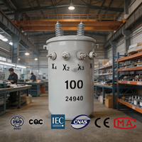 Transformateur de puissance 33 kV 10 kVA pour réseau électrique, monté sur poteau, résistant aux intempéries, pour utilisation extérieure