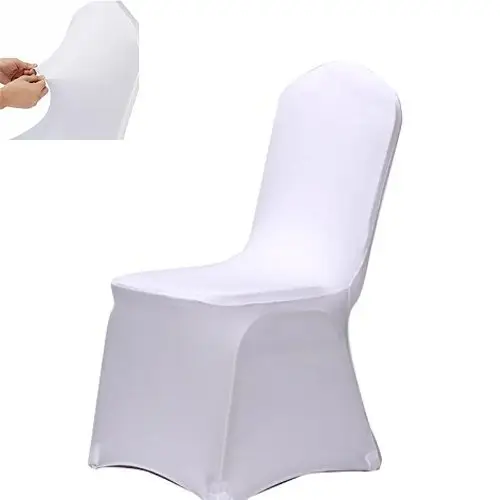 Universal White Stretch Party Banquet Wedding Spandex Chair Covers