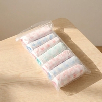 개별 밀봉 포장 일회용 하이컷 코튼 부직포 통기성 속옷 무료 샘플 사이즈 소프트 팩 브리프 (비즈니스용)