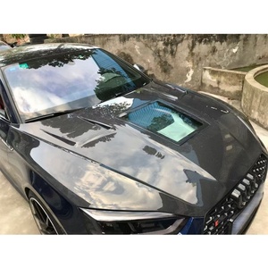 Capot moteur transparent en fibre de carbone pour Audi A5 2017-2024, état neuf, installation par vis, garantie 1 an - Product Image 4