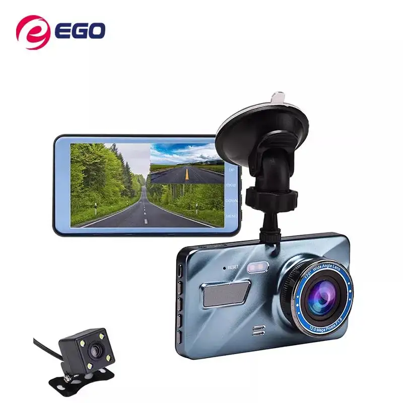 Dual Dash Cam Front and Rear Camera for Cars 1080P Dashboard Loop Recording with G-Sensor