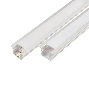 Sarung pc warna kustom ukuran 17*14MM profil LED tersembunyi profil Aluminium untuk strip lampu Linear led