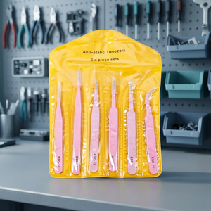 Pinzas de Precisión para Pestañas Maclura, de Acero Inoxidable Colorido, Herramientas Multifuncionales para Arte de Uñas y Maquillaje, Estilo Macaron - Product Image 2
