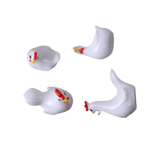 Ornements miniatures caoh, coqs et poules animaux en 3D, porte-clés DIY, accessoires de bijoux en résine, sac surprise - Product Image 4