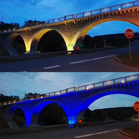 Éclairage de scène extérieur commercial, projecteur RGBW sans fil DMX512, éclairage de façade LED IP65, entrée 24V, barres lumineuses permanentes