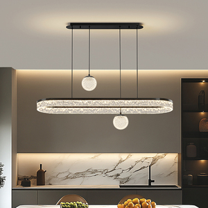 Lámpara de Techo Larga de Lujo <span class=keywords><strong>con</strong></span> <span class=keywords><strong>Luces</strong></span> <span class=keywords><strong>LED</strong></span> para Restaurante, Villa, Comedor, Decoración de Sala de Estar, Lámpara Colgante - Product Image 1