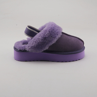 Bottes de neige en peau de mouton véritable pour femmes avec semelles épaisses