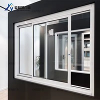Fenêtre coulissante horizontale en alliage d'aluminium au design moderne personnalisé, double vitrage, certifiée Energy Star, isolation thermique extérieure