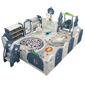 MIGO คอกกั้นสำหรับเด็กเล็กสนามเด็กเล่นในร่มขนาดใหญ่แบบพกพาสำหรับเด็กสำหรับห้องนอนทำจากพลาสติกทนทาน - Product Image 1