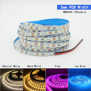 شريط إضاءة LED SMD2835 عالي السطوع بجهد 12 فولت نحيف 4 مم 5 مم مرن أبيض دافئ-أحمر-أزرق-أخضر-وردي-أبيض طبيعي 4000 كلفن 120 لمبة/متر - Product Image 3