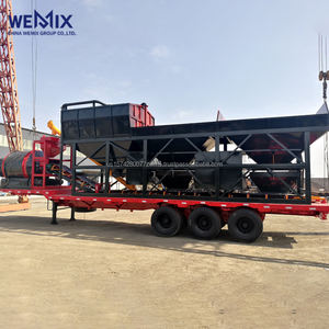 YHZM2000 Planta dosificadora de hormigón móvil Mezclador de tambor Tipo de tambor Planta mezcladora móvil - Product Image 1