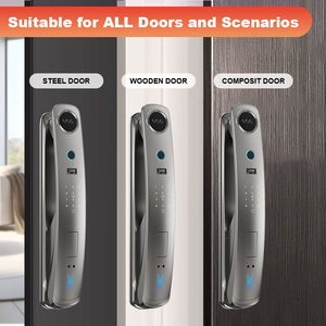 Precio al por mayor Tuya Smart Lock con Palm 3D Face <span class=keywords><strong>Door</strong></span> Lock Wifi App <span class=keywords><strong>Control</strong></span> remoto Bloqueo biométrico de huellas dactilares completamente automático - Product Image 3