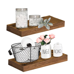 Chất Lượng Cao Rắn Gỗ Góc Khung Sách Hỗ Trợ Bằng Gỗ Treo Tường Treo Nổi Kệ - Product Image 1