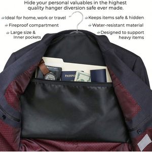 Sac de transport ignifuge et étanche avec compartiment secret pour documents et objets de valeur, pochette zippée dissimulée - Product Image 6