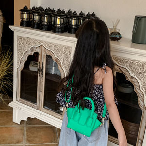 子供用ミニハンドバッグファッションキャンディカラーPUクロスボディバッグ女の子用かわいいプリンセス小さなショルダーバッグポータブル子供財布 - Product Image 4