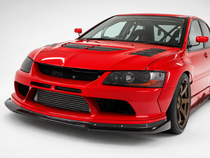 Para Mitsubishi Lancer Evolution EVO 7 8 9 CT9A 2001-2007, alerón delantero de fibra de carbono estilo VRS, kit de carrocería - Product Image 4