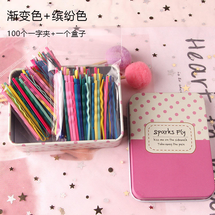 คลิป100หลากสี + ไล่ระดับสี + หนึ่งกล่อง