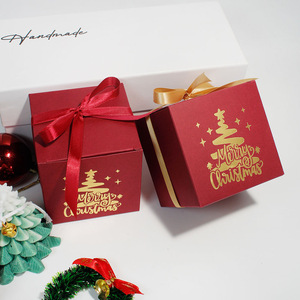 Venta al por mayor pequeña fiesta <span class=keywords><strong>de</strong></span> Navidad <span class=keywords><strong>de</strong></span> lujo favores dulce embalaje <span class=keywords><strong>regalo</strong></span> <span class=keywords><strong>caja</strong></span> <span class=keywords><strong>de</strong></span> chocolate <span class=keywords><strong>caja</strong></span> <span class=keywords><strong>de</strong></span> dulces con cinta - Product Image 2