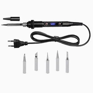 Ensemble de fers à souder Euro 908v de haute qualité OEM, noir, 5 têtes, <span class=keywords><strong>collection</strong></span> de 6 pièces, fer à souder 80w - Product Image 1
