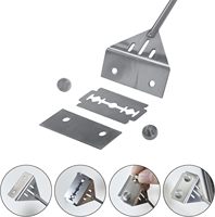 Grattoir d'algues de réservoir de poissons d'alliage d'aluminium de luxe nettoyant de mousse multi-taille longueur grattoir de réservoir aquatique d'aquarium pour l'usage de salon