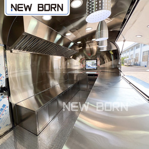 Tam Catering donanımlı mobil kahve Bar römorkları gıda kamyon Hot Dog sepeti paslanmaz çelik gıda römork - Product Image 6