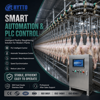 Ligne d'abattage de volailles, équipement d'abattage de poulets 3000-5000 BPH, contrôle intelligent, certifié CE, automatique