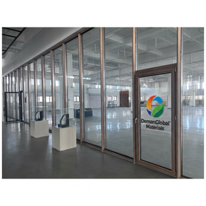 GREATMEN Mur-rideau en bois recouvert d'aluminium Fenêtre à triple vitrage Isolation <span class=keywords><strong>thermique</strong></span> Villa Design moderne Économe en énergie Commercial - Product Image 1