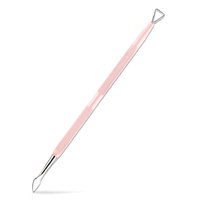 Fournisseur d'usine en gros : Repousse-cuticules et grattoir à ongles en acier inoxydable, double tête, durable et réutilisable pour manucure et pédicure
