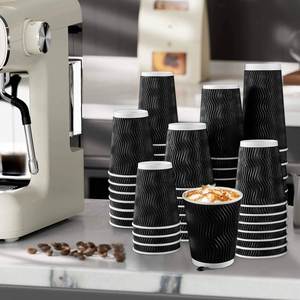 Vintage-Style Single Wall Recyclable Kraft Paper Cups with Ornate Wallpaper Motif for Themed Parties Rustic Cafes Special Events - Product Image 4