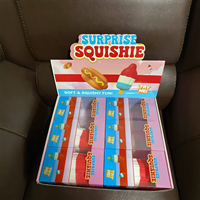 En gros Jouet Squishy Géant en forme de Sucette Glacée Rouge Blanc Bleu, à remontée lente, sensoriel, anti-stress, cadeau
