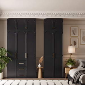 <span class=keywords><strong>Armadio</strong></span> Moderno con Porta ad Arco in Legno, <span class=keywords><strong>Cabina</strong></span> <span class=keywords><strong>Armadio</strong></span> Personalizzata per Camera da Letto, Organizzatore di Lusso - Product Image 6
