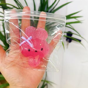 Nuevo Juguete Blandito de Conejito con Patrón Tejido Kawaii, Súper Pegajoso, Portátil, Antiestrés, Regalo para Niños y Adultos, Juguete Blandito al por Mayor - Product Image 3