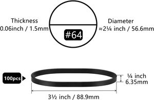 Tactical đen ban nhạc cao su #64 Heavy Duty UV nhiệt lạnh kháng mạnh mẽ ban nhạc đàn hồi cho cắm trại ngoài trời đi xe đạp đi bộ đường dài - Product Image 3