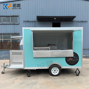 Gerobak Jajanan Kustom Dapur Bergerak dengan Jendela Layanan Besar, Penggorengan Listrik, Panggangan, dan Meja Kerja Berpendingin - Product Image 4