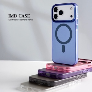 Coque magnétique antichoc et anti-rayures IMD laser mate avec chargement sans fil pour iPhone 17 Pro Max – Étui arrière magnétique pour téléphone S26 - Product Image 6