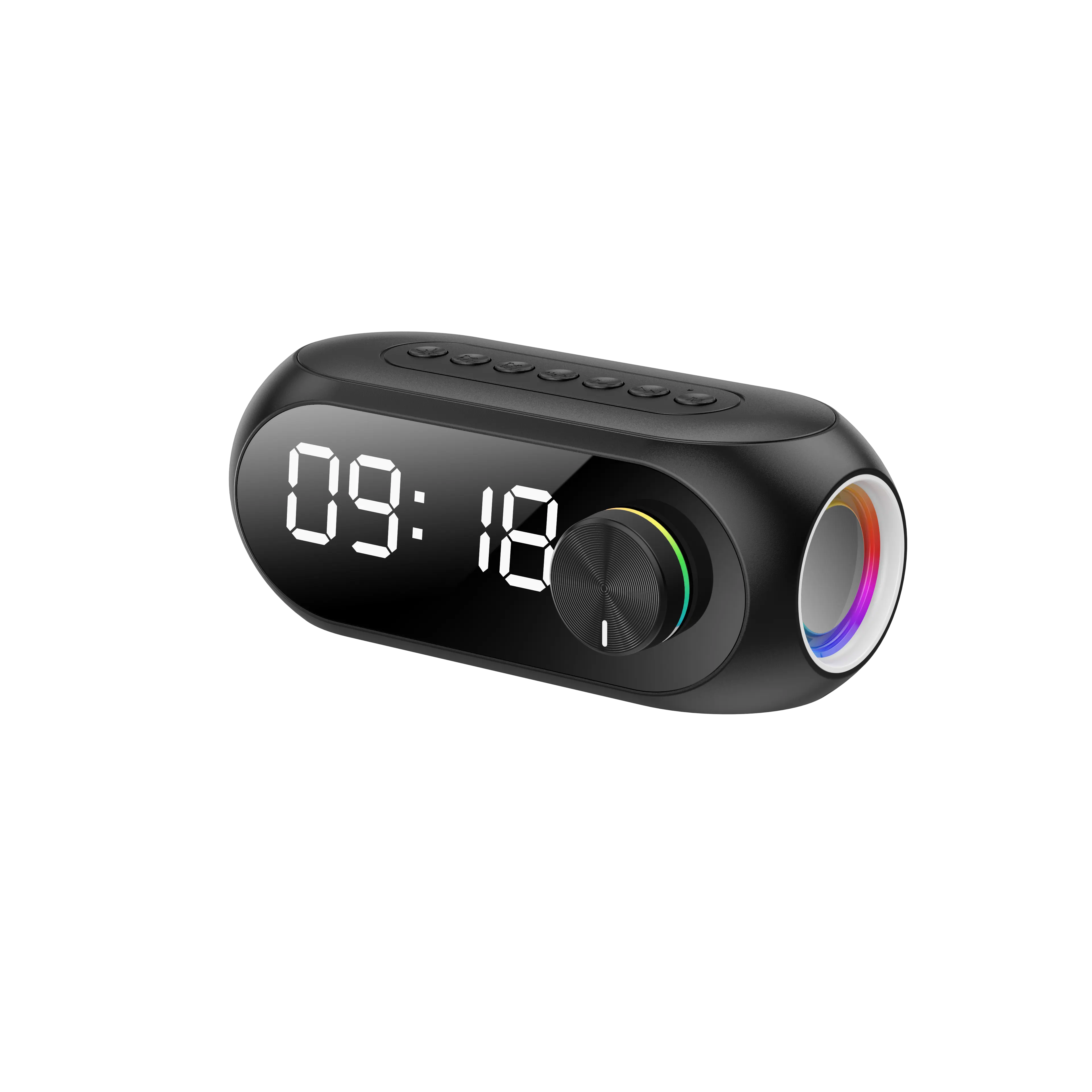 Led Screen Alarm Clock Bluetooth 5.0 Handfree Speakers Support SD Card Bluetooth Portable Bluetooth Speaker Alarm Clock Radio
