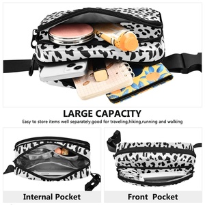 Riñonera pequeña personalizada con logo para exteriores, bajo MOQ, con cierre de cremallera, para hombre y mujer - Product Image 4