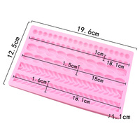 Haute qualité safran collier chaîne perle Fondant moule Silicone résine époxy moules prix usine OEM/ODM bienvenue