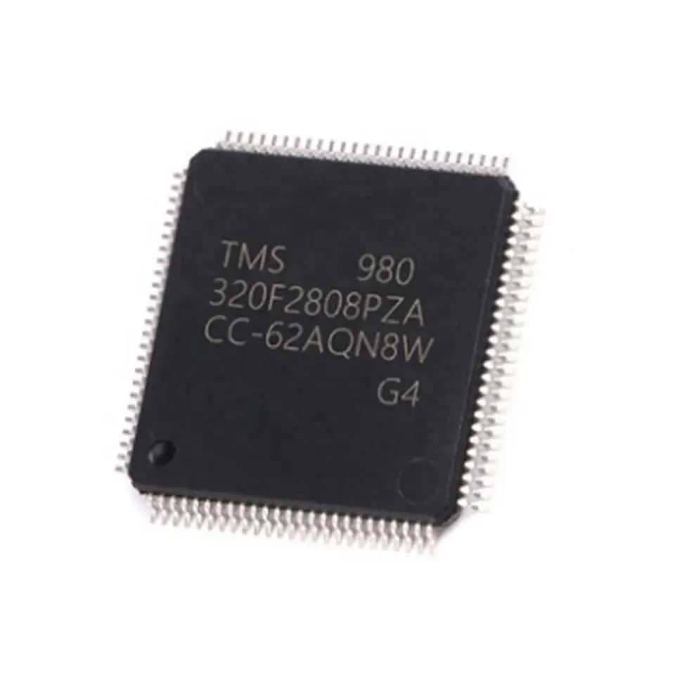 New Integrated Circuits TMS320F2808PZA Microcontrollers Digital Signal Controller 100 MHz 128 KB , 35 I/O's, ECAN, I2C, SCI, SPI