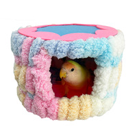 Lit douillet et chaud pour oiseaux en cage avec structure robuste, petite grotte de sommeil pour oiseaux, cabane pour perruches, agapornis, hamac pour oiseaux, maison pour oiseaux