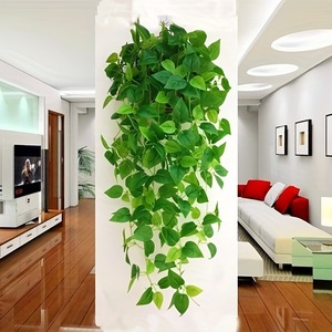 Ning Chen Artificial Green Ivy Vines Hanging <b>Wall</b> <b>Decor</b> Plastic Silk Plants Indoor Outdoor Greenery 60cm Length - Product Image 2