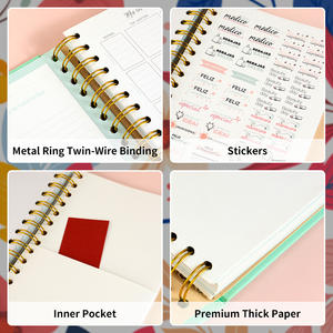 Cuaderno de encuadernación en espiral oculto personalizado, diario de Estudiante, cuaderno de actualización de tapa dura, diarios y planificadores - Product Image 4
